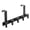 Black, variant on lanema Stainless Steel T Shape Over The Door Hooks 5 Pack Heavy Duty Rustproof Space Saving Hangers For Towels Clothes And More