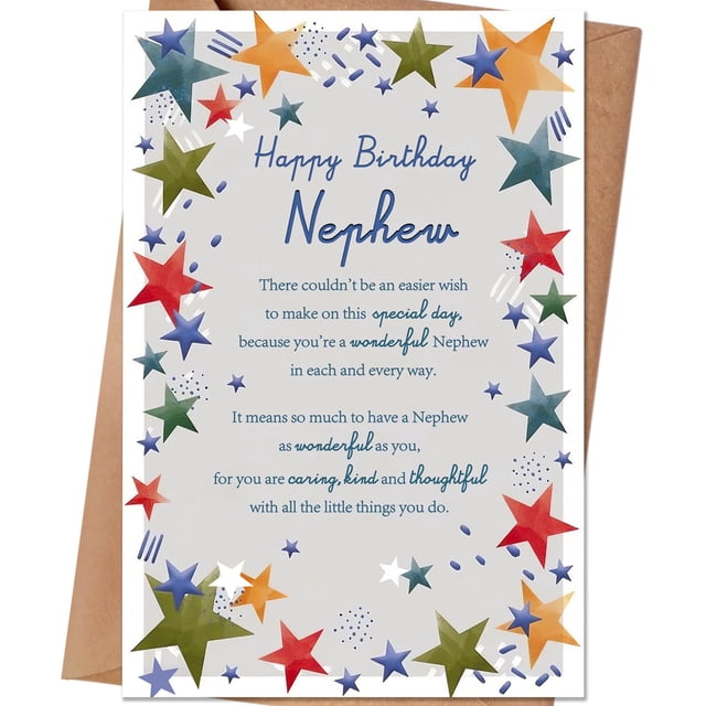 Tarjeta de cumpleaños HEJOYN para sobrino, feliz cumpleaños, tío y tía