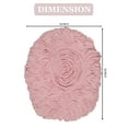 thumbnail image 5 of Home Weavers Modesto Collection 100% Cotton Tufted Toilet Lid Cover, Extra Soft and Absorbent Toilet Lid Cover, Machine Washable, Bathroom Toilet Lid Cover, 18"x18" Toilet Lid Cover, Pink, 5 of 8