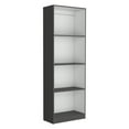 thumbnail image 4 of Cterwk 42" Wide 9 Shelves Bookshelf Bookcase for Living Room, Office, Gray+White, 4 of 6
