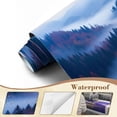 thumbnail image 4 of Wallpaper Misty Mountain Forest Landscape Autumn Foliage Layered Peel and Stick Wall Murals 69"H x 96"W Removable PVC Wall Paper Self-Adhesive Wall Paintings Art Decor for Bedroom Living Room, 4 of 7