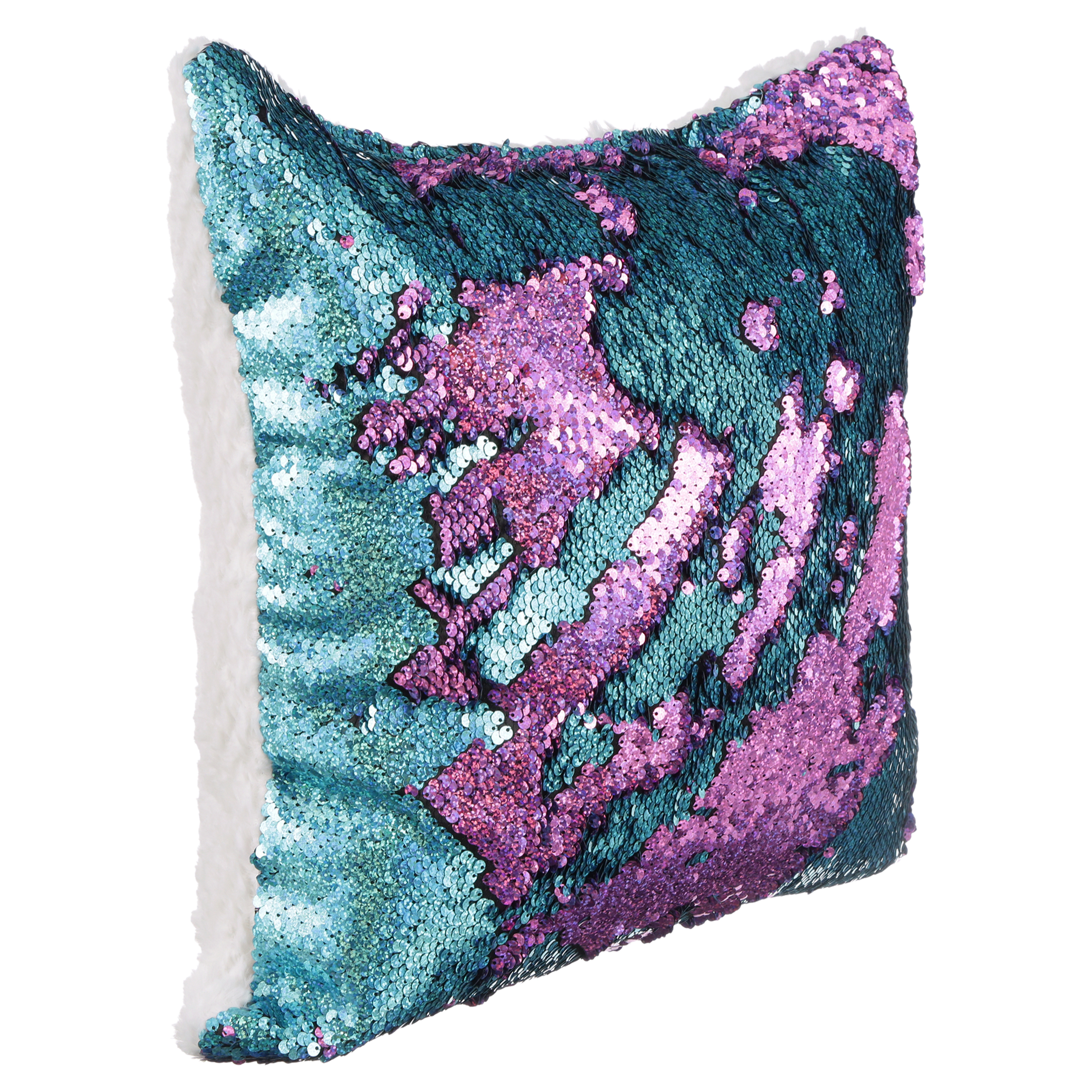 Mainstays Holographic Reversible Sequins Sparkle Pillow, 17" x 17"