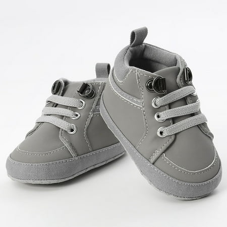 

〖Roliyen〗Toddler Shoes Boys First Fashion Shoes Baby Kid Walkers Girl Solid Cross-Tied Toddler Baby Shoes