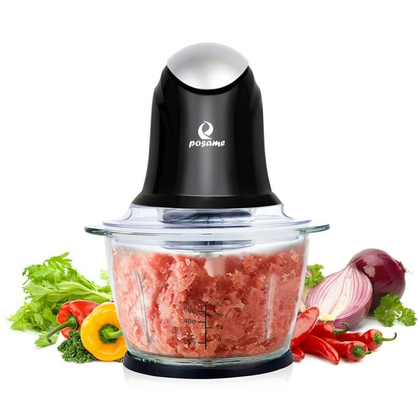POSAME Mini Food Processor Meat Grinders Electric,Small Kitchen Food Chopper Vegetable Fruit
