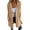 Brown, variant on Womens Pea Coat Faux Wool Single Breasted Long Trench Coat Peacoat Dress Coat Winter Womens Casual Hooded Jacket Trench Coat