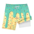 thumbnail image 5 of Gubotare Swim Shorts Boys Ice Cream Boys Swim Trunks Baby Kids Swimwear Summer Toddler Beach Board Shorts (Mint Green,Size 8-9 Years), 5 of 7
