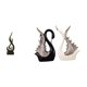 thumbnail image 1 of Escultura Moderna De Cisne Con Llamas De Resina, Figura Abstracta De Cerámica Con Fuego, Adorno De Escritorio, Recuerdo Artístico Para Sala De Estar, Estante, Vitrina, Aniversario., 1 of 8