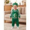 thumbnail image 6 of RUINIXCW Baby Boy Girl My 1st Christmas Outfit 3Pcs Striped Romper with Suspender Pants for Newborn Holiday Photos Xmas, 6 of 8