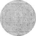 thumbnail image 1 of Ahgly Company Indoor Round Medallion Gray Traditional Area Rugs, 5' Round, 1 of 1