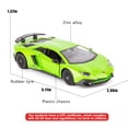 thumbnail image 2 of TGRCM-CZ 1/36 Scale Aventador LP700-4 Casting Car Model, Zinc Alloy Toy Car for Kids, Pull Back Vehicles Toy Car for Toddlers Kids Boys Girls Gift, 2 of 7