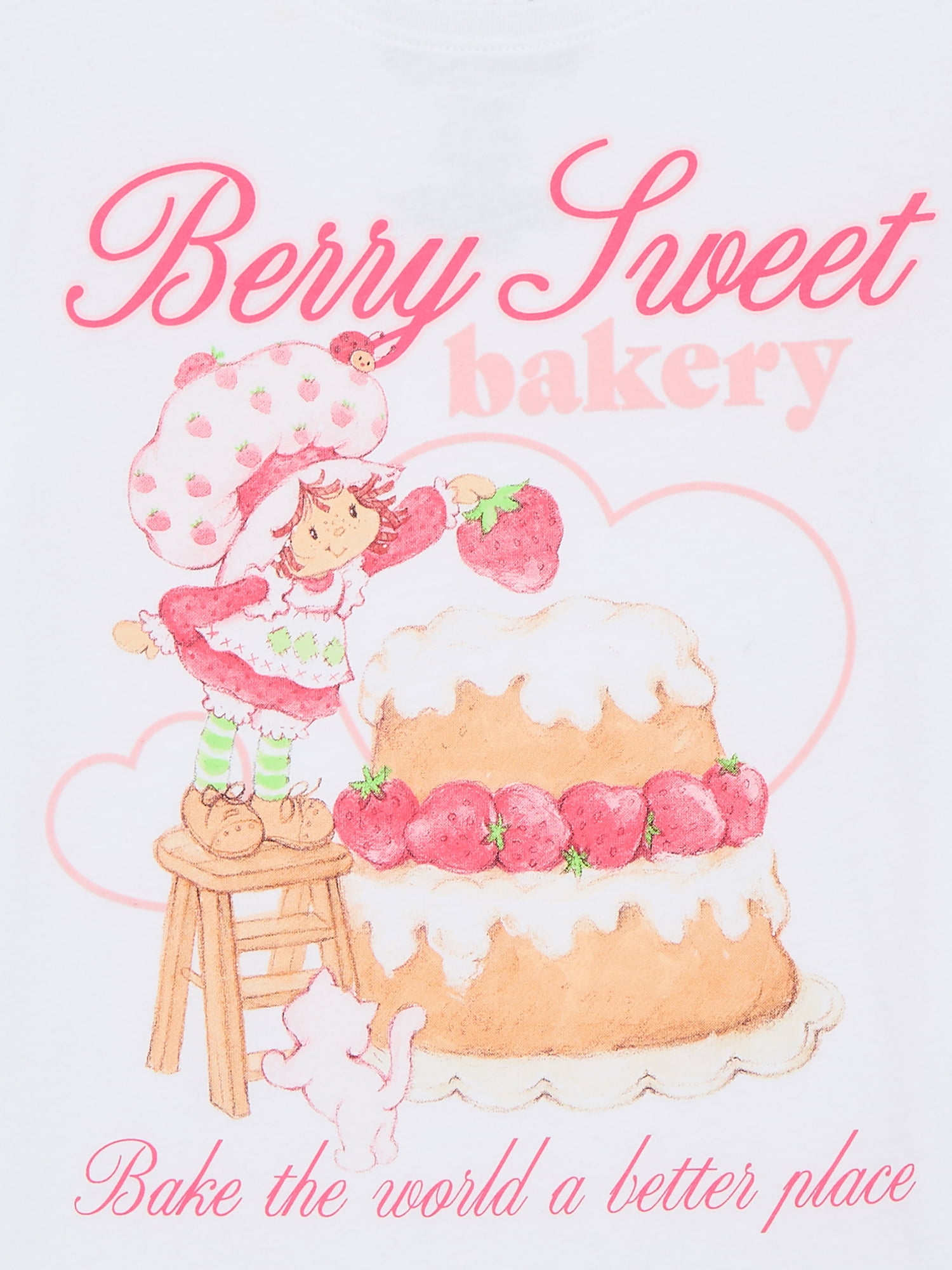 Strawberry Shortcake Girls Valentine's Day Graphic Tee, Sizes 4-16