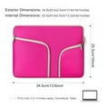 thumbnail image 5 of 13.3"-14" Laptop Sleeve Bag Chromebook Carrying Case Laptop Sleeve Computer Handbag Protective Cover Compatible With MacBook Apple Samsung Chromebook HP Acer Lenovo Google, 5 of 9
