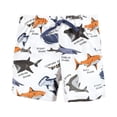 thumbnail image 4 of Hudson Baby Infant Boy Cotton Bodysuit, Shorts and Shoe Set, Jawsome Shark, 12-18 Months, 4 of 5