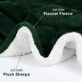 thumbnail image 3 of Colcha Utopia, cama Sherpa, tamaño queen, color verde bosque, 230 x 230 cm, 3 of 8