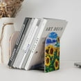 thumbnail image 6 of Picia Landscape With Sunflowers Pattern Wood Bookends for Shelves,Non-slip Bookends, Heavy Duty Wooden Bookend Support,1 Pair, 6 of 8