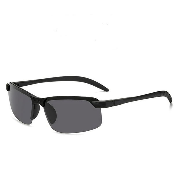 Robe Smart Polarized Sunglasses Men's Aluminum Magnesium Square Sunglasses Black