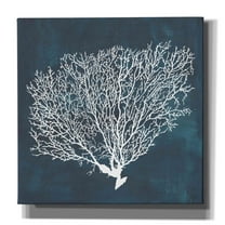 Epic Graffiti 'Inverse Sea Fan II' by Grace Popp, Canvas Wall Glass, 12"x12"