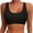 Black, variant on Swimsuit Tops Basic Solid Sports Bra Bikini Tops Racerback Swim Top with Padded Ladies Swimsuits Silver XS