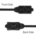 thumbnail image 4 of GE Regleta de enchufes de 3 Salidas, Cable de 9 pies, 2 Clavijas, Calibre 16, Cubiertas de Seguridad, 4 of 6