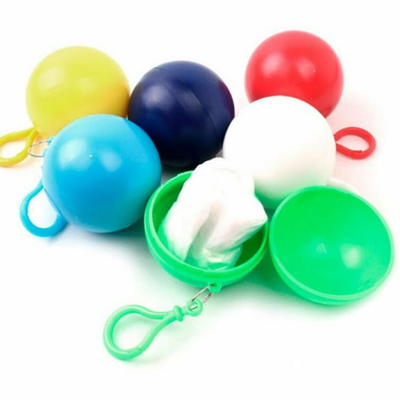 5 Pc Raincoat Ball Quality-assured Rainwear Creative Rainwear Outdoor Rainwear Portable Raincoat