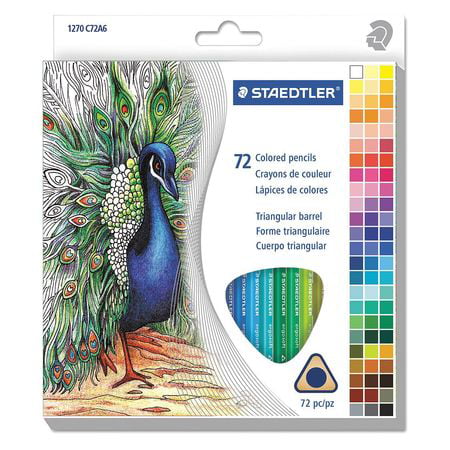 Staedtler Triangular Colored Pencil Set, 72 Assorted Colors