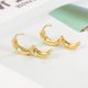 thumbnail image 2 of Pendientes de aro de oro JAMW 14k Sencillez para mujer, 2 of 5