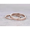 thumbnail image 3 of 1.50 Carat 3 Wedding Ring Wedding Band Stackable Ring Anniversary Ring Trio Ring Set 925 Sterling Silver 18k Rose Gold Plating, 3 of 5