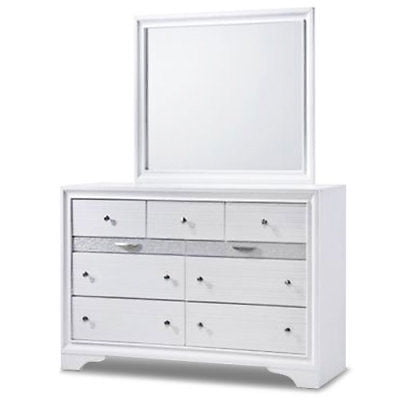 Gymax Modern Bedroom 5 Piece Furniture Set Bed Dresser Mirror Chest Gymax Modern Bedroom 5 Piece Furniture Set Bed Dresser Mirror Chest Night Stands