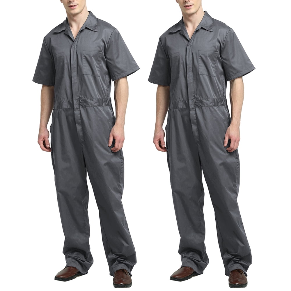 Toptie TOPTIE Pack of 2 Men's Lightweight ShortSleeve Work Coverall