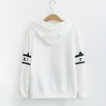 thumbnail image 4 of XDZJLR Women's Fashion Hoodies Sweatshirts Ladies Casual Cat Graphic Long Sleeve Oversized Sweatshirt Women Trendy Outwear Hoodie White Xxxl, 4 of 8