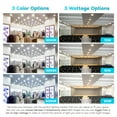 thumbnail image 2 of Luxrite 6 inch Commercial LED Recessed Light with J-Box, 12/16/20W, 3 Color Selectable, 1140/1520/1900 Lumens, Dimmable, Wet Rated 4-Pack, 2 of 8