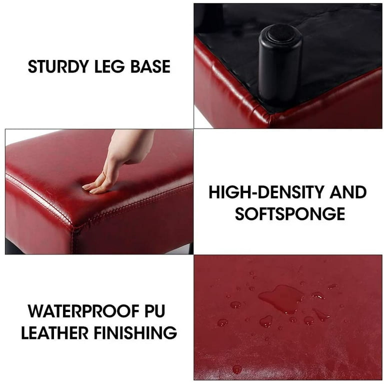 Modern Faux Leather Ottoman Footrest Stool Foot Rest Small Chair Seat Sofa  Couch, 1 Unit - Kroger