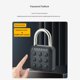 thumbnail image 3 of Fingerprint Password Padlock | Waterproof IP67 Antitheft Door Cabinet Lock | Dual Authentication | Heavy Duty Large Size | Smart Touch Technology | Supports Multiple Users | Includes Charging Cable, 3 of 9