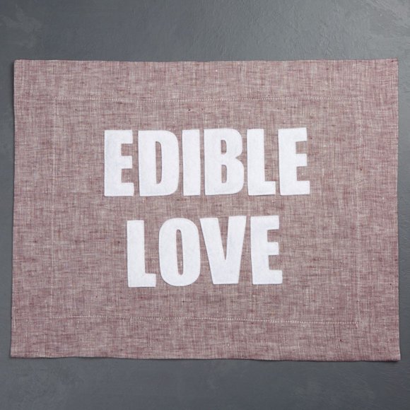 Alexandra Ferguson Napperon Comestible Love, Violet