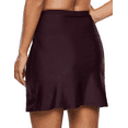 thumbnail image 3 of Hilor Women's High Waisted Swim Skirt With Bikini Bottom Tankini Swimsuit, 3 of 6
