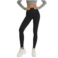 thumbnail image 3 of sovlvnd on Clearance Women Casual Slim Scrunch Butt Lifting Workout Leggings Textured Comfortable High Waist Cellulite Compression Yoga Pants Tights, 3 of 9