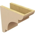 thumbnail image 5 of 6"W x 12"D x 12"H Classic New Brighton Rough Cedar Woodgrain TimberThane Corbel, Primed Tan, 5 of 6