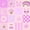 Pink Purple, variant on jejeloiu Kawaii Patchwork 7 Pieces Full Size Bedding Sets For Girls,Pastel Print Full Size Bed in a Bag,Blue White,Reversible