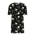 thumbnail image 6 of Weiqiqre Womens Tops Pajamas Short Sleeve Printed 2 Piece Lounge Sets Summer Tops and Pjs Shorts, 6 of 6