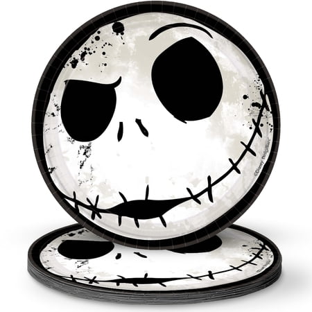 Nightmare Before Christmas 7 Round Paper Party Plates - 8 Count