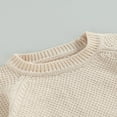 thumbnail image 4 of Baby Girl Boy Knit Pullover Sweater Fall Winter Warm Sweatshirt Tops with Pocket, 4 of 6