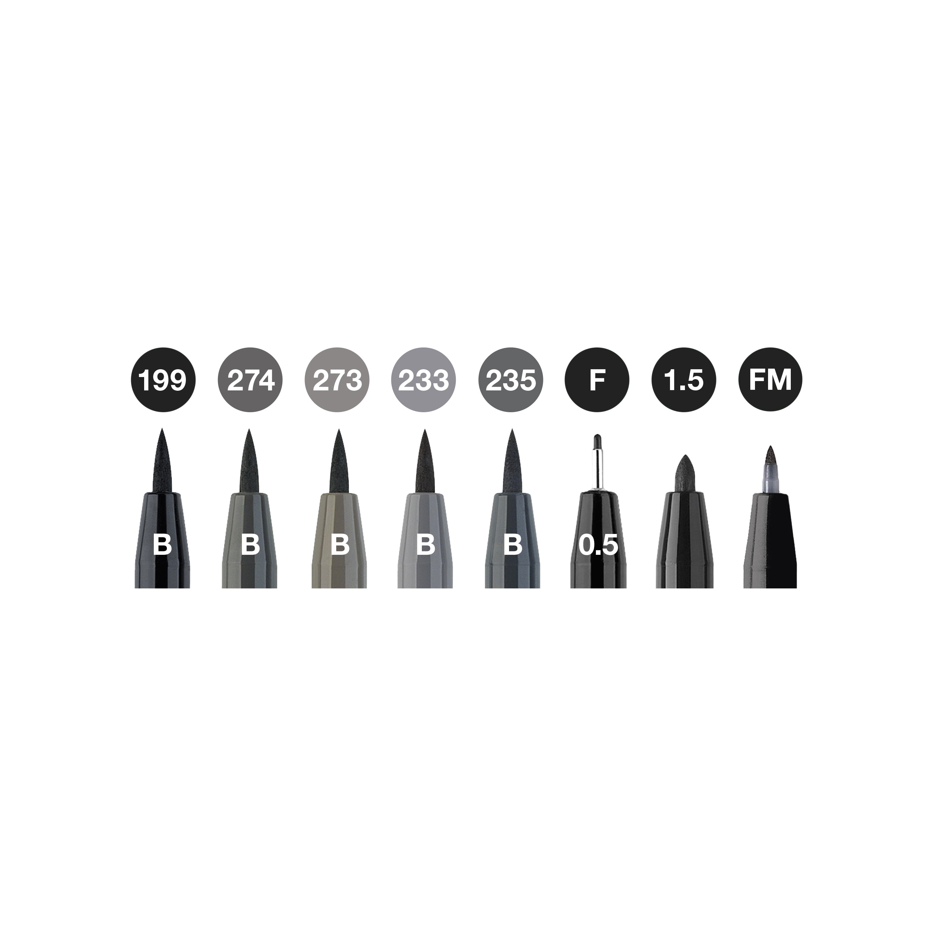 Faber-Castell PITT Artist Pen Soft Brush Set - 8 Piece