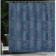 thumbnail image 3 of Ambesonne Abstract Shower Curtain, Dots and Rose Flowers Art, 69"Wx84"L, Dark Violet Blue and Multicolor, 3 of 4