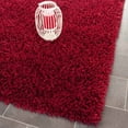 thumbnail image 3 of SAFAVIEH Clyde Solid Plush Polyester Shag Runner Rug, Red, 2'3" x 6', 3 of 7