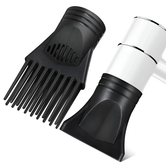 HBMYN 2 Pcs Hair Dryer Nozzle Comb Attachment Detangle Brush