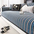 thumbnail image 4 of Luxury Non-slip Sofas Towel Couch Cover Wavy Line Sofa Seat Pad Furniture Protection Covers Chenille Sofa Covers for Living Room (Coffee,90x90cm 1pcs), 4 of 6