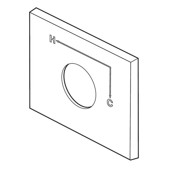 Delta RP62958 Vero Replacement Escutcheon And Gasket