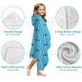 thumbnail image 7 of French Bulldog Hooded Bath Towel，60"x35" for Ages 3 To 12 Kids, Quick Dry Lightweight Soft Microfiber Hood Beach Towel Cover Up for Kids, 7 of 7