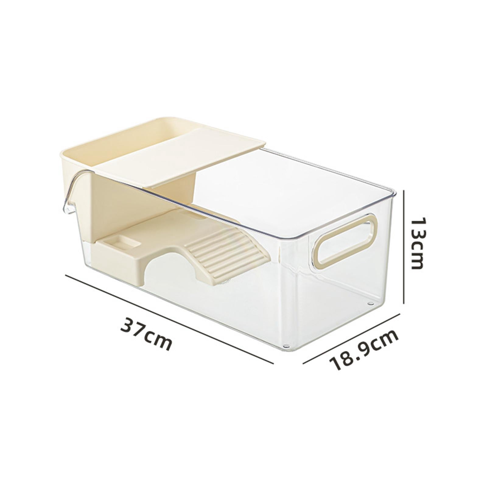 Fzaqwen Turtle Habitat Tank Featuring PETG Material And Basking Place Planter Open Top Reptile Aquarium Easy Access Terrapin Tank Amphibians Tortoises Case Bo L