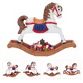 thumbnail image 3 of Horse Rocking Decoration Animal Figurine Xmas Figurines Hobbyhorse Christmas Landscape Chair Mini Wooden Statue, 3 of 8